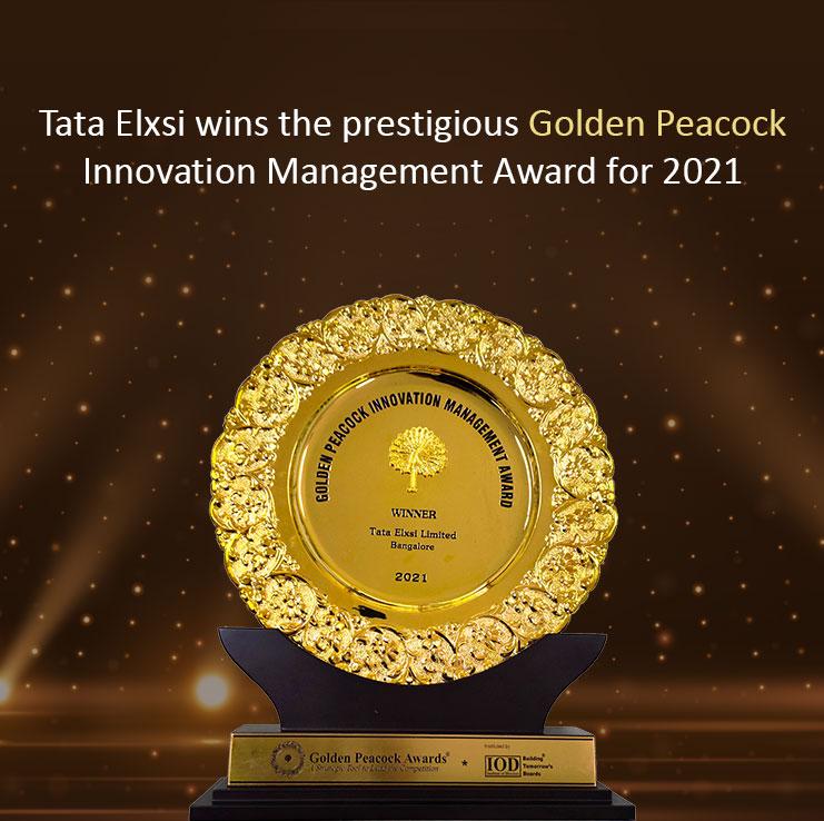Tata Elxsi wins the prestigious Golden Peacock Innovation Management Award for 2021