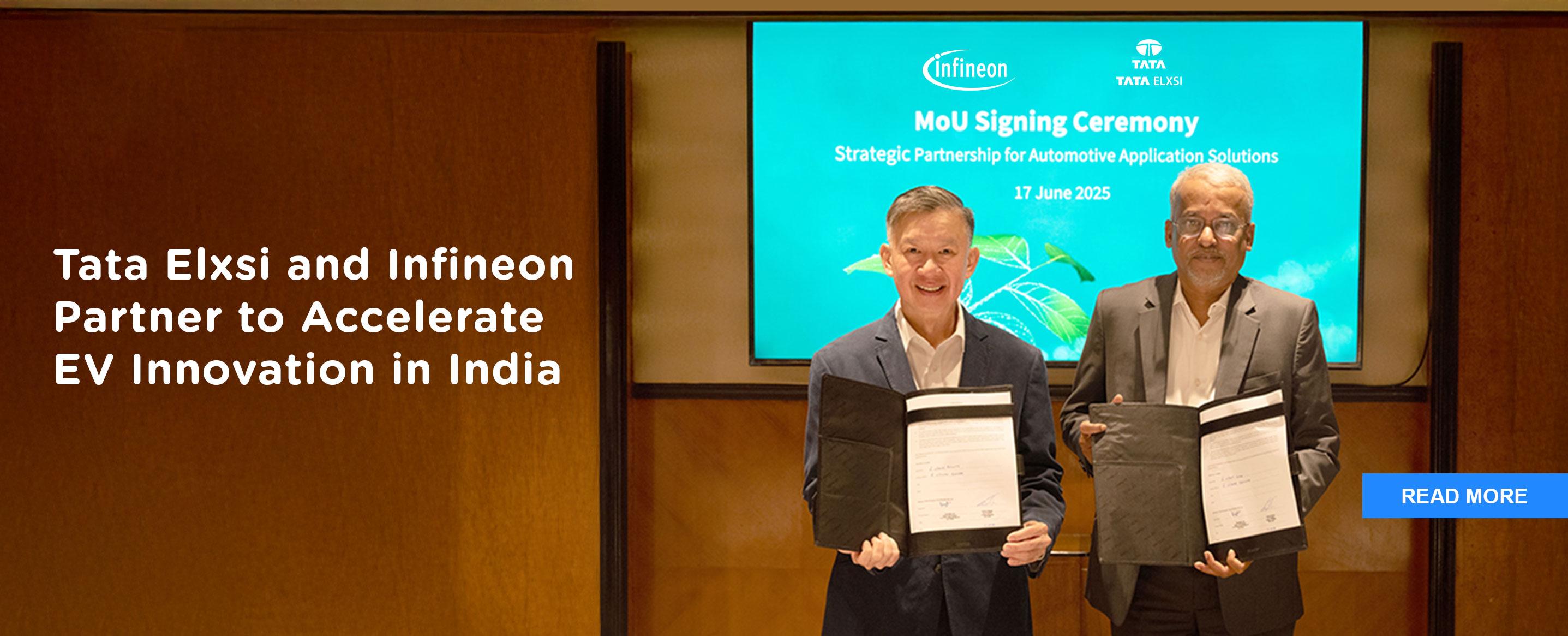 Tata Elxsi and Infineon Partner to Accelerate EV Innovation in India
