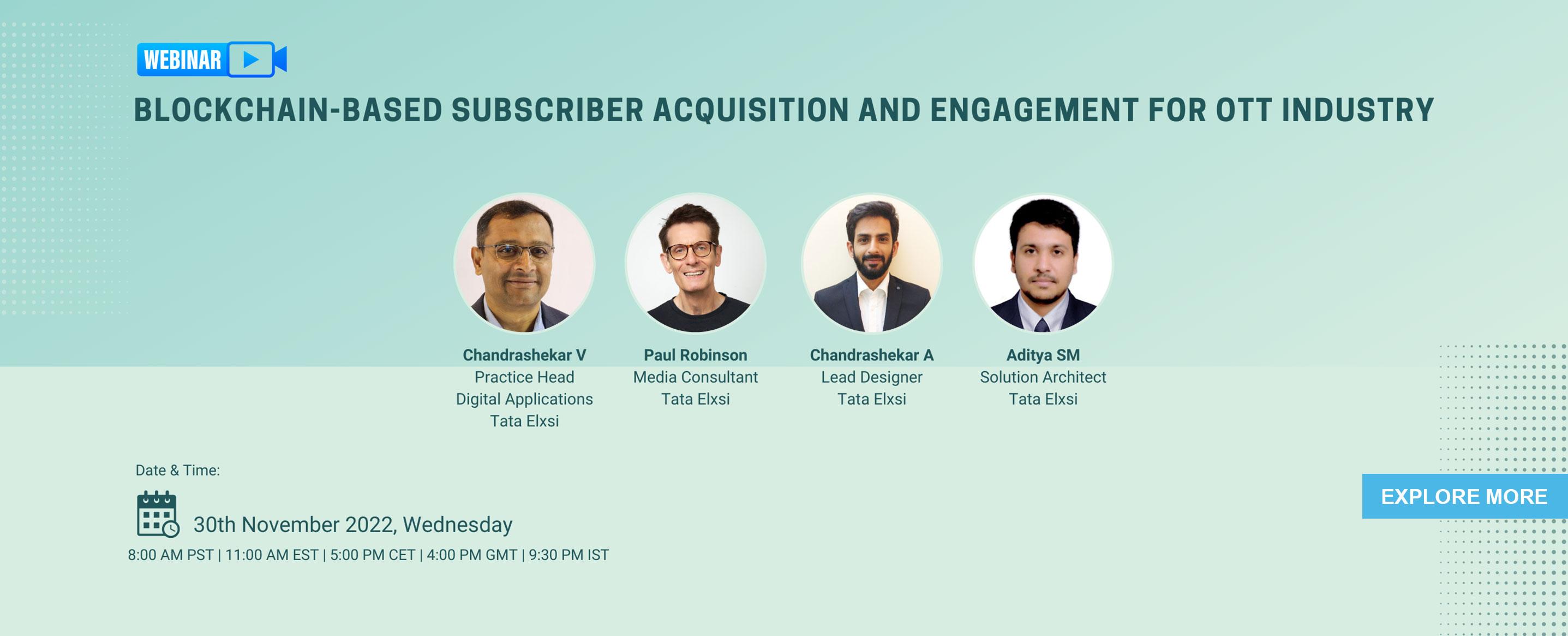 Blockchain-based subscriber acquisition and engagement for OTT industry