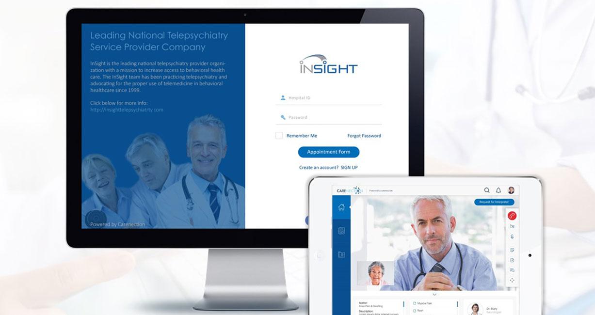 Carenection - A Telehealth portal to help hospitals offer remote consultations from clinicians