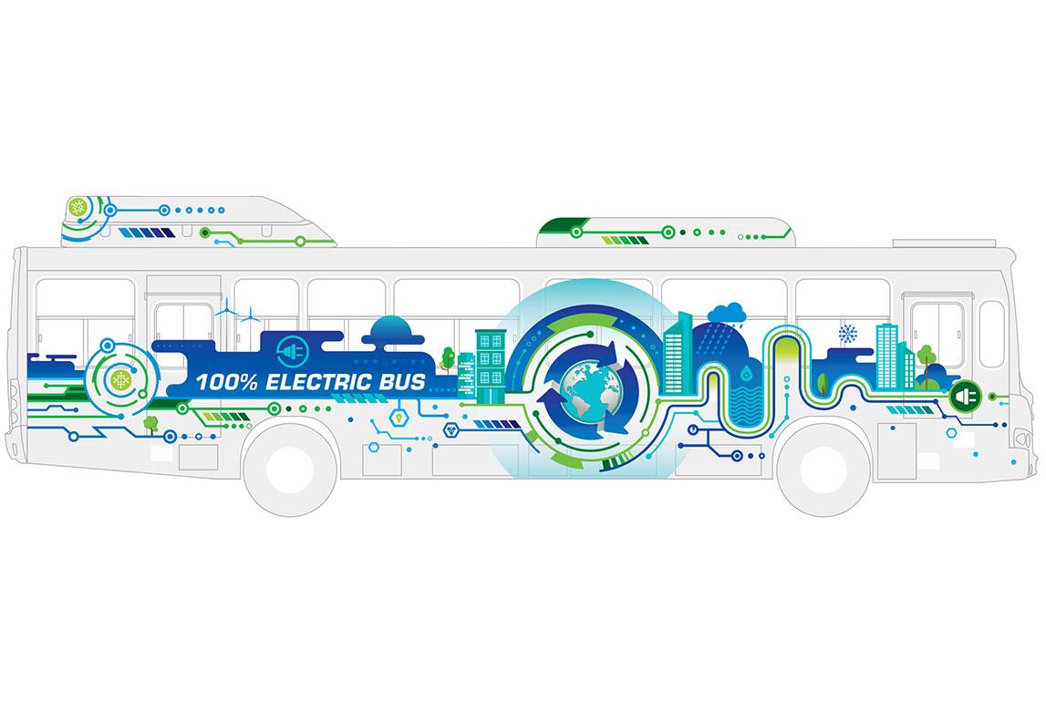 EV Automotive Show - Bus Graphics