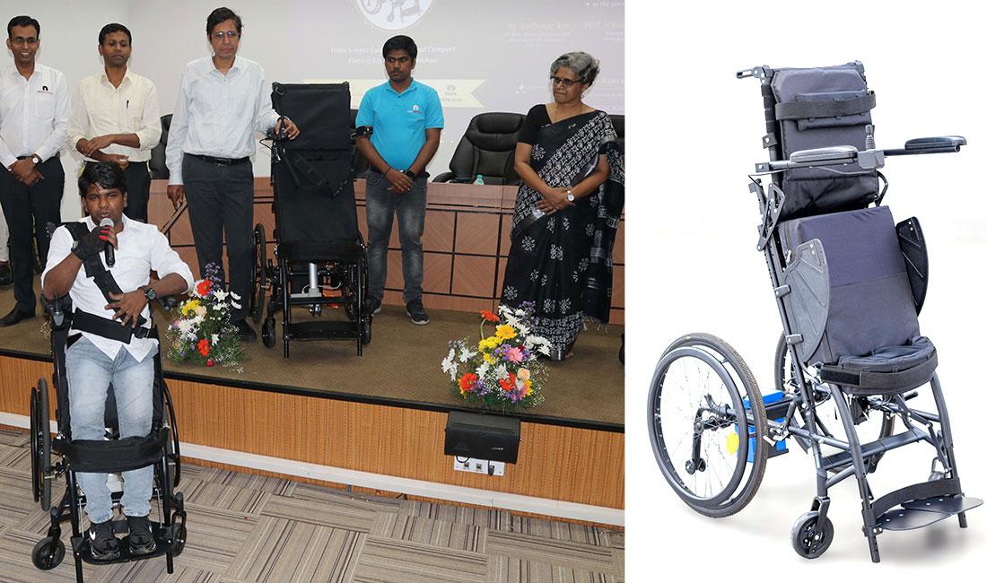 IIT Madras Develops India’s Most Customizable, Indigenously-Developed Electric Standing Wheelchair