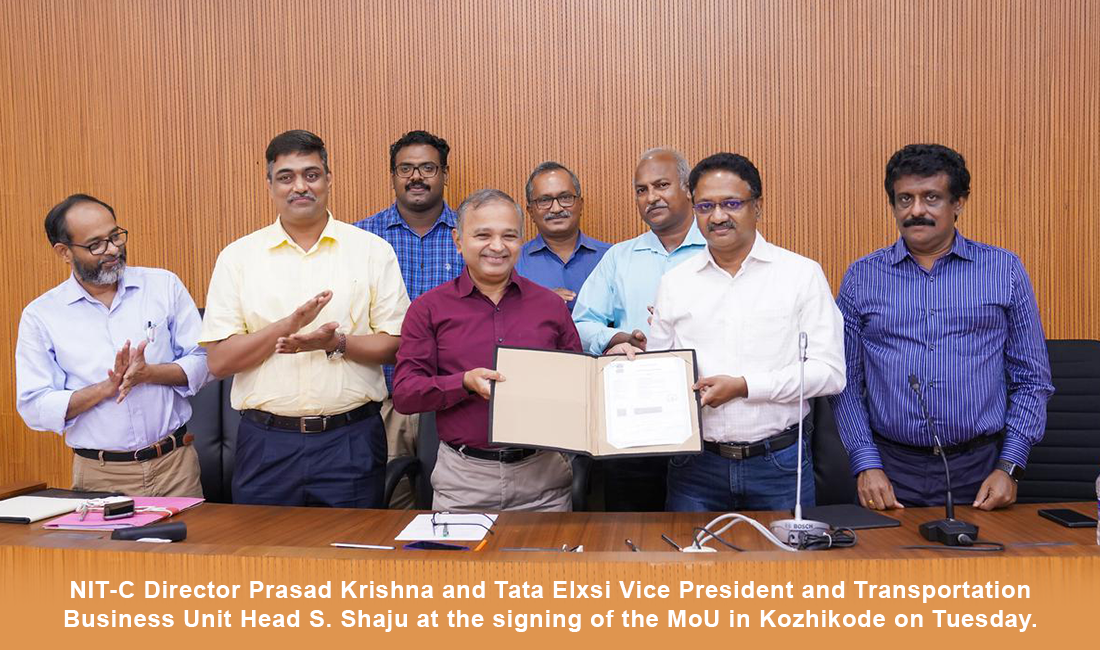 NITC steering towards excellence in E-mobility research with Tata Elxsi